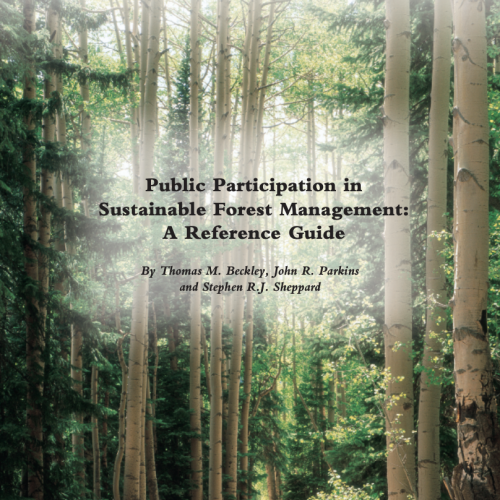 Sustainable Forest Management Network: Public Participation in Sustainable Forest Management – Ref Guide